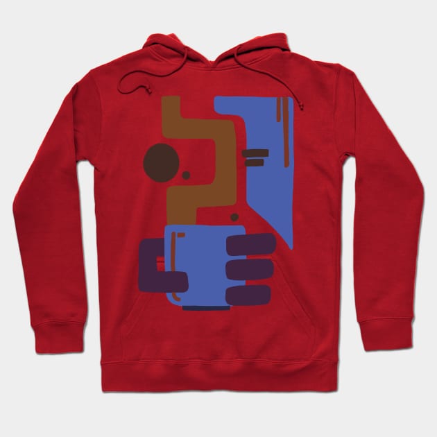 Abstract Coffee Hoodie by Imaginariux